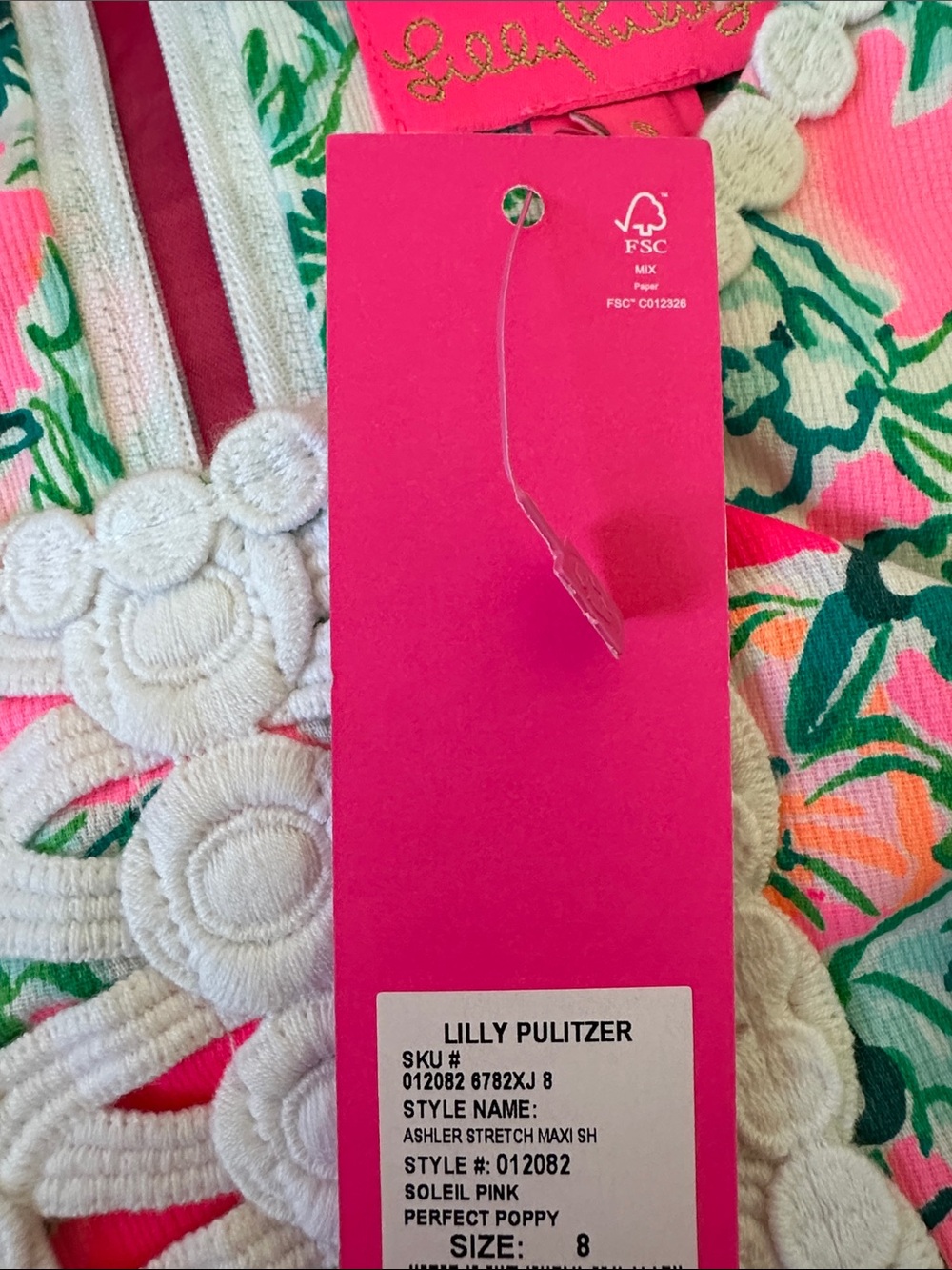 Lilly Pulitzer Ashler Stretch Maxi Shift Dress size 8 - Picture 10 of 11